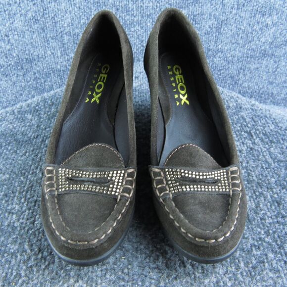 Geox Women's Respira Pump Brown Suede Pump 36.5M Used 2025 - Picture 2 of 7